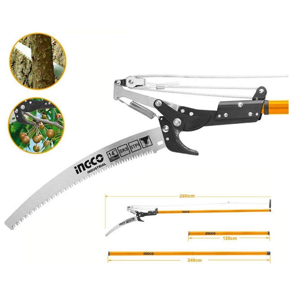 Ingco HEPS25281 Extendable Pole Saw & Pruner - KHM Megatools Corp.