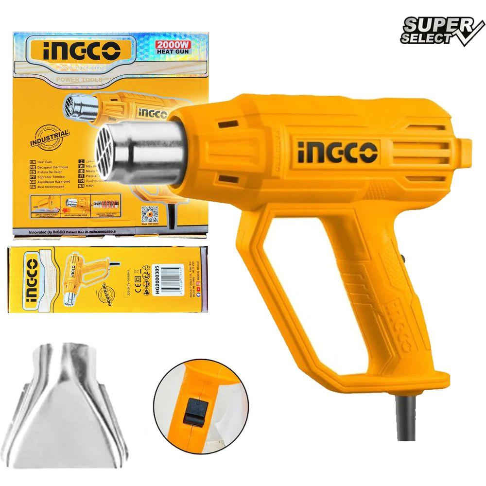 Ingco HG2000385 Heat Gun / Hot Air Gun 2000W (SS) - KHM Megatools Corp.