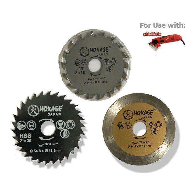 Hokage 3 pcs Blade Set for Rotorazer - Goldpeak Tools PH Hokage