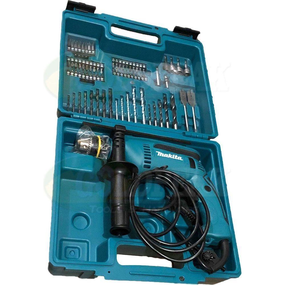 Makita HP1640KX3 Hammer Drill with Case (100pcs Accessories) - Goldpeak Tools PH Makita