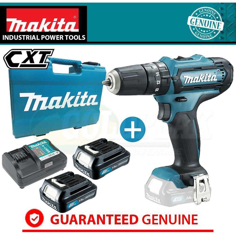Makita HP333DWYE 12V Cordless Hammer Drill - Driver (CXT-Series) - Goldpeak Tools PH Makita