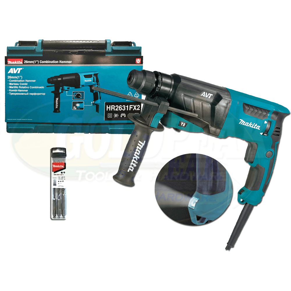 Makita HR2631FX2 SDS-plus Rotary Hammer (LED Light) - Goldpeak Tools PH Makita