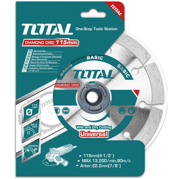 Total TAC2131153 Diamond Cut Off Wheel  Turbo 4-1/2