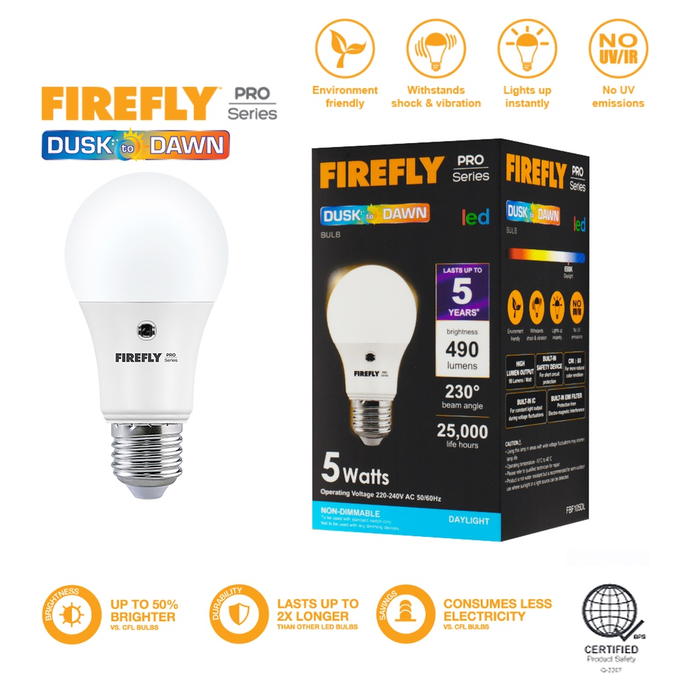 Firefly PRO Series FBF105 Functional LED Bulbs Dusk to Dawn – Goldpeak ...