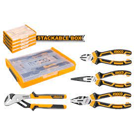 Ingco HKTV01P042 4pcs Plier Set with Case (High Leverage) - KHM Megatools Corp.