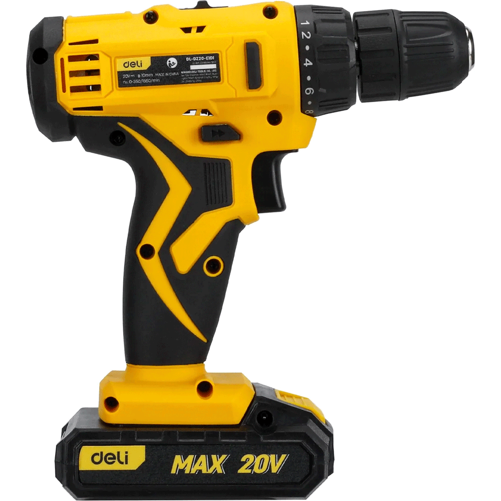 Deli EDL-CZ20-E1D2 Cordless Impact Drill 3/8