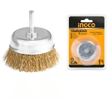 Ingco WB30751 Wire Cup Brush 3" with 1/4" shank - KHM Megatools Corp.