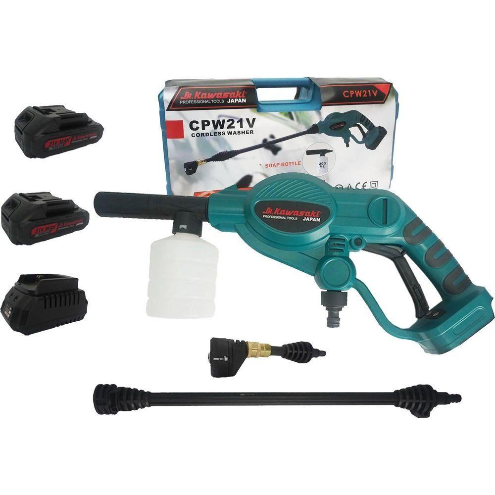 JR Kawasaki CPW21V 21V Cordless High Pressure Washer [Kit] - KHM Megatools Corp.