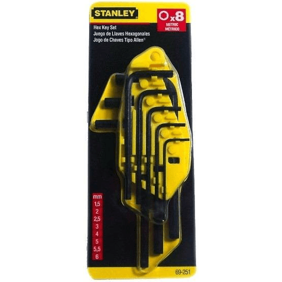 Stanley Hexagonal Allen Wrench Key Set (Standard End) | Stanley by KHM Megatools Corp.