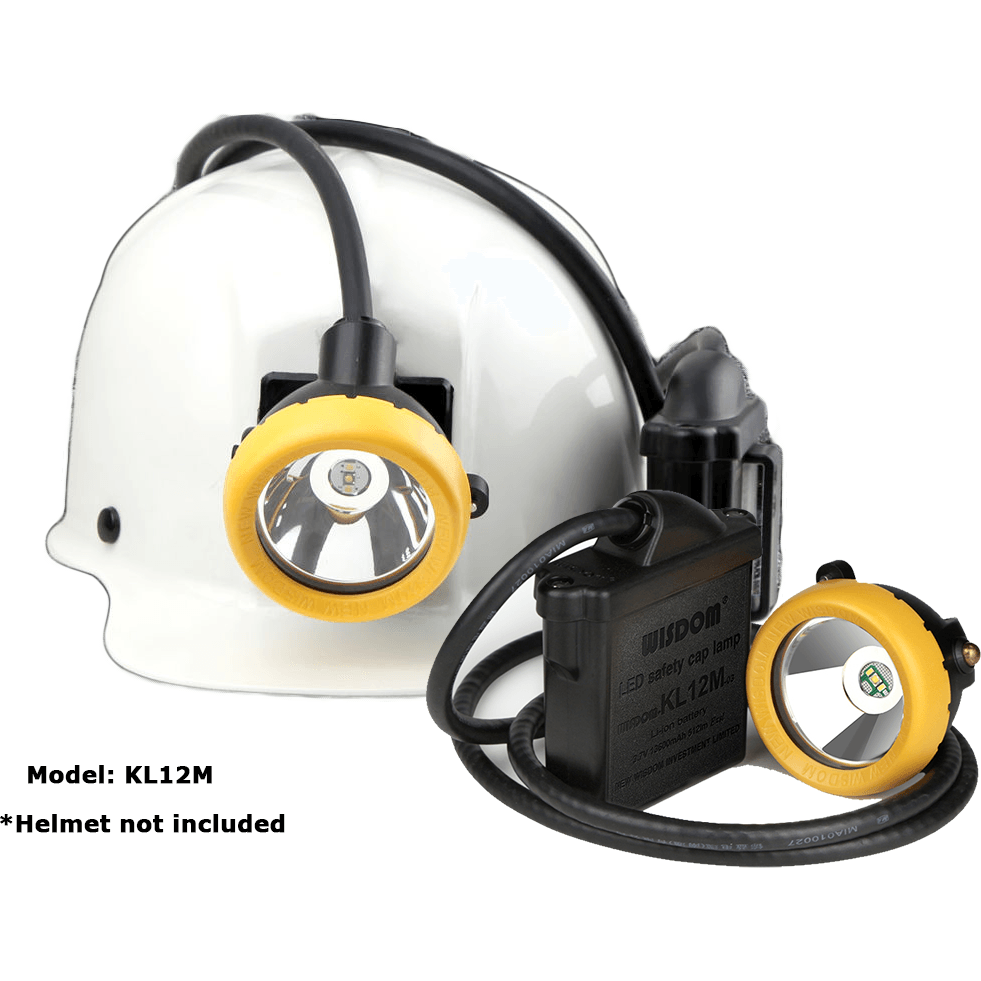 Wisdom KL12M Miner's LED Cap Corded Mining Lamp / Head Light (with NWB 25 Charger) - KHM Megatools Corp.