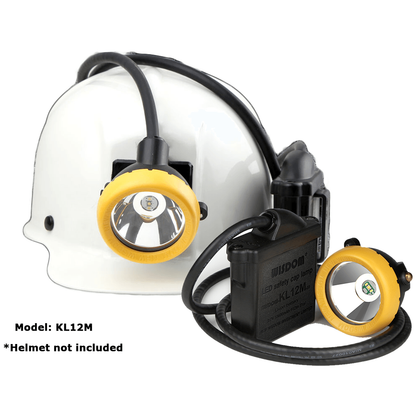 Wisdom KL12M Miner's LED Cap Corded Mining Lamp / Head Light (with NWB 25 Charger) - KHM Megatools Corp.