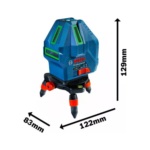 Bosch GLL 50-15 XG Line Laser Level [5x Lines] with Plumb Points (15 meters) | Bosch by KHM Megatools Corp.