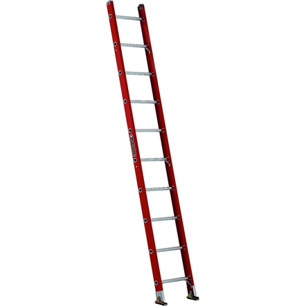 Louisville FE3110 Fiberglass Shelf Single Ladder (300 lbs) [D-shape Step] - KHM Megatools Corp.