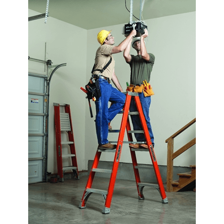 Louisville FM1506 HD Fiberglass Step Ladder Double Side (300lbs) - KHM Megatools Corp.