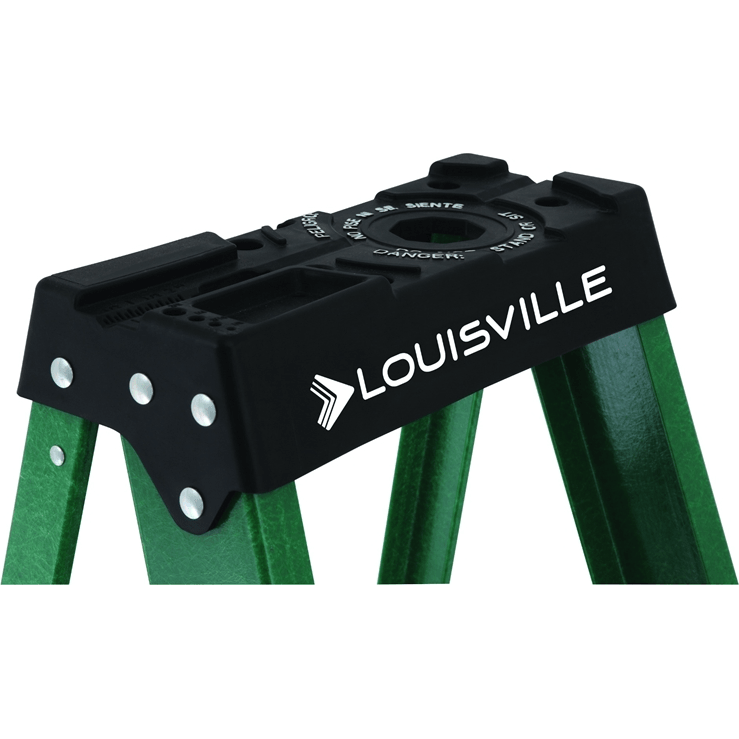 Louisville FS4000 Fiberglass Step Ladder / A-Type Ladder (225 lbs) [Green] - KHM Megatools Corp.