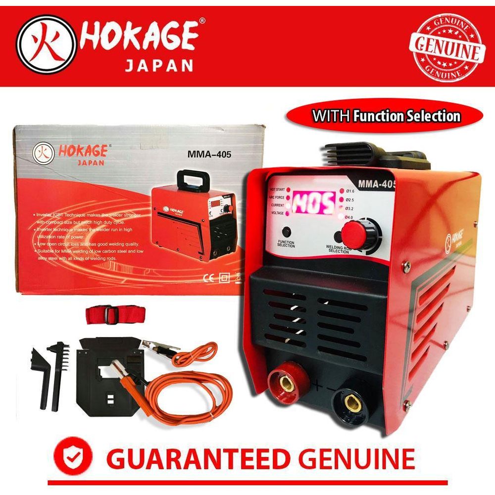Hokage MMA 405 DC Inverter Welding Machine - Goldpeak Tools PH Hokage