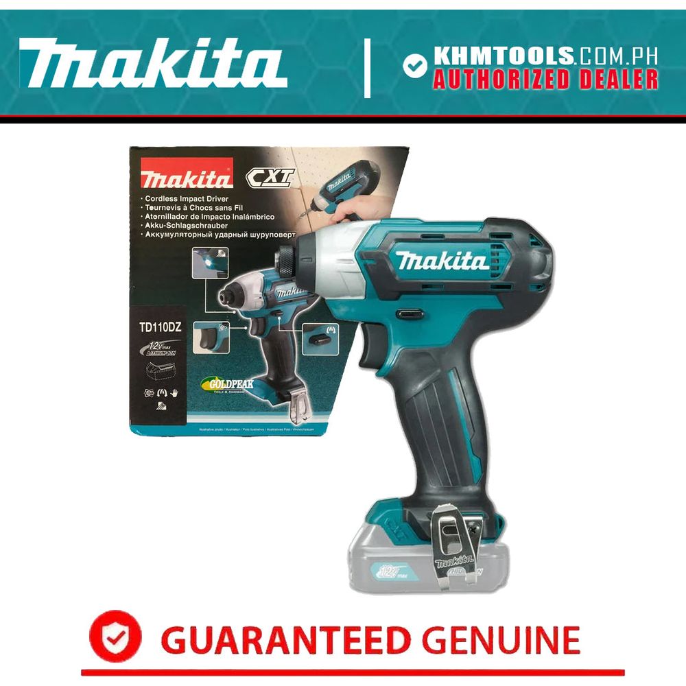 Makita TD110DZ 12V Cordless Impact Driver [CXT-Series] (Bare)