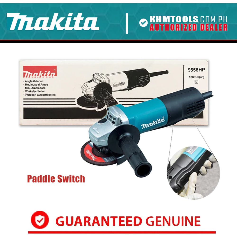 Makita 9556HP Angle Grinder (Paddle Switch) 840W
