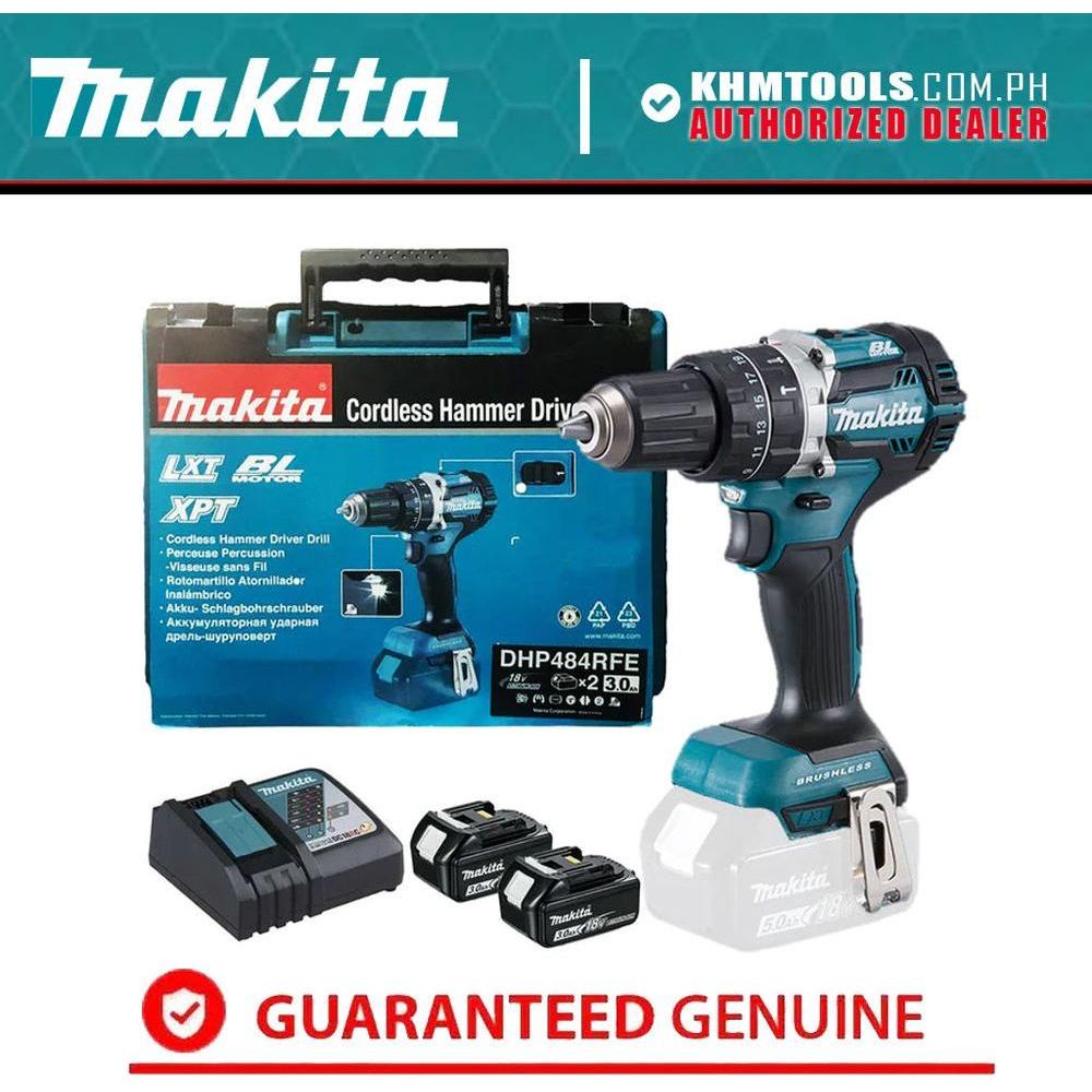 Makita DHP484RFE Cordless Brushless Hammer Drill (LXT-Series) | Makita by KHM Megatools Corp.