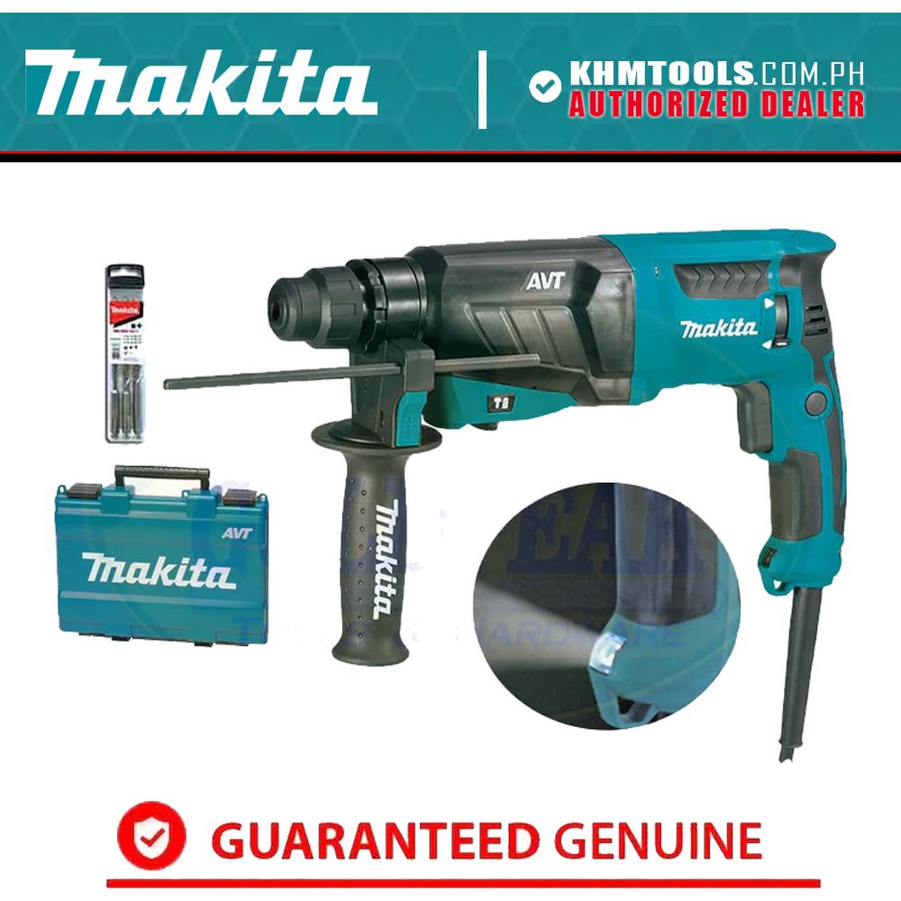 Makita HR2631FX2 SDS-plus Rotary Hammer (LED Light) 26mm 2.4J