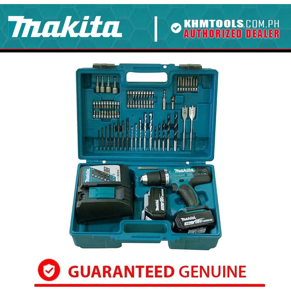 Makita DHP453RFX4 18V Cordless Hammer Drill Kit  (LXT-Series)