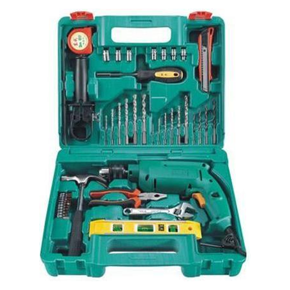 DZA AZJ04-13 Hammer Drill with Hand Tools Set 13mm 500W | DZA by KHM Megatools Corp.