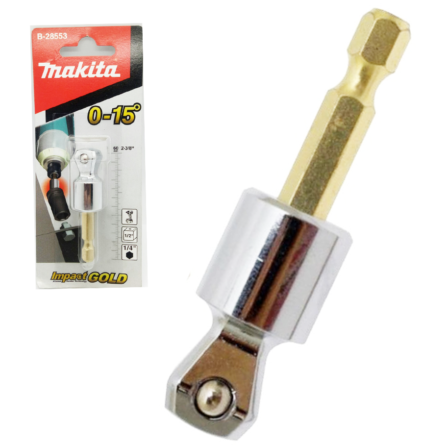 Makita B-28553 Impact Gold Tilt Socket Adapter 1/4