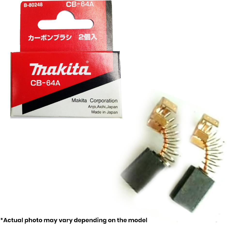 Makita CB-64A Genuine Carbon Brushes [64A] | Makita by KHM Megatools Corp.