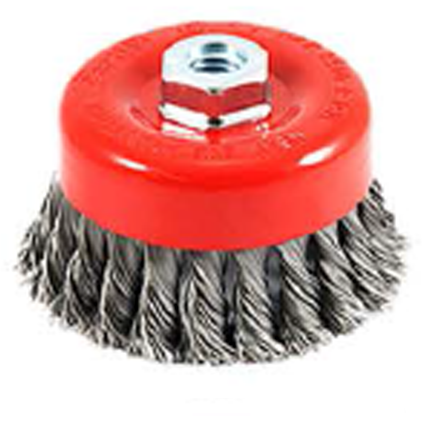 MaxTools MXA-1075 Wire Cup Brush Twisted 3