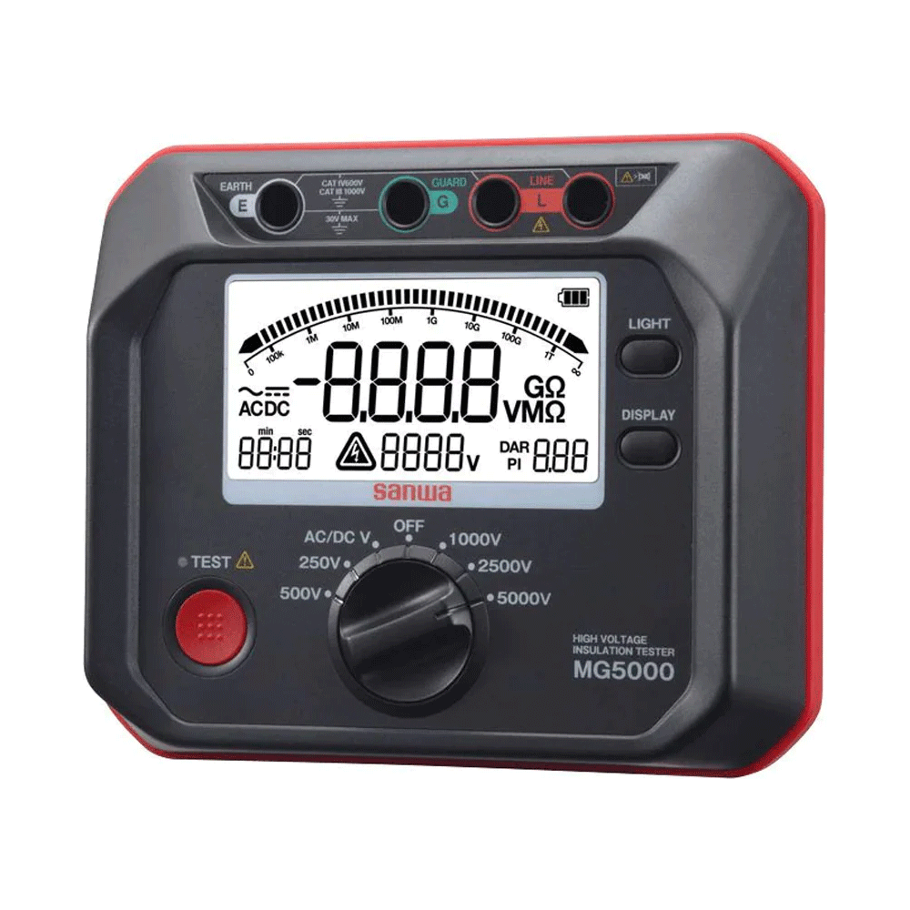 Sanwa MG5000 Digital Insulation Tester (High Voltage) [5-range] | Sanwa by KHM Megatools Corp.