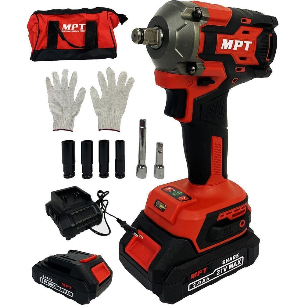 MPT MPIW21400.K01 Brushless Cordless Impact Wrench Kit 1/2
