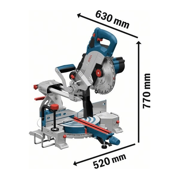 Bosch GCM 18V-216 Cordless Brushless Compound Miter Saw 18V (Bare) - KHM Megatools Corp.