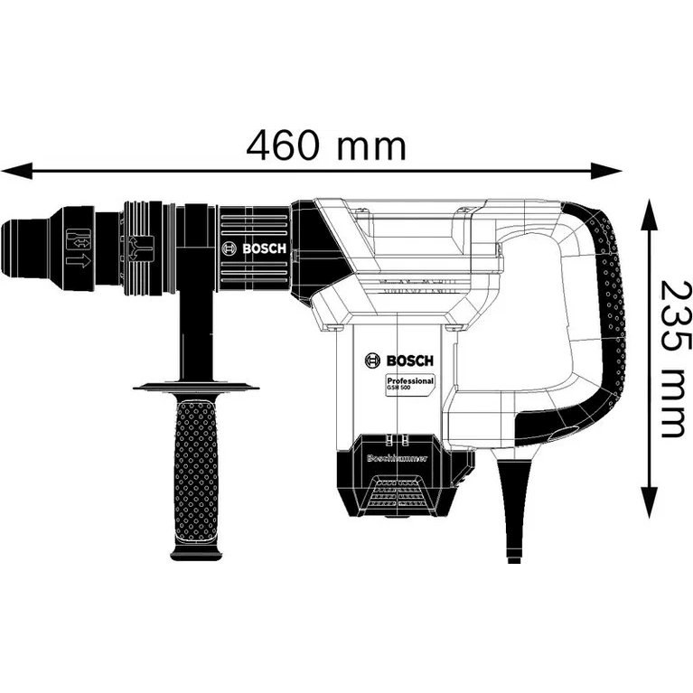 Bosch GSH 500 SDS-Max Chipping Gun - Demolition Hammer 7.8J [Contractor's Choice] | Bosch by KHM Megatools Corp.