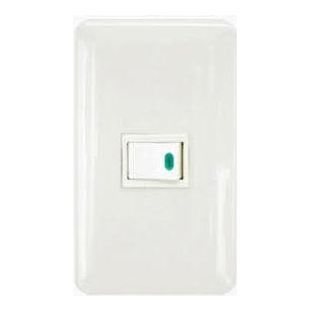 Omni P1-S14-PK 1-Way Illuminated Switch in Plate (Flush Type) | Omni by KHM Megatools Corp.