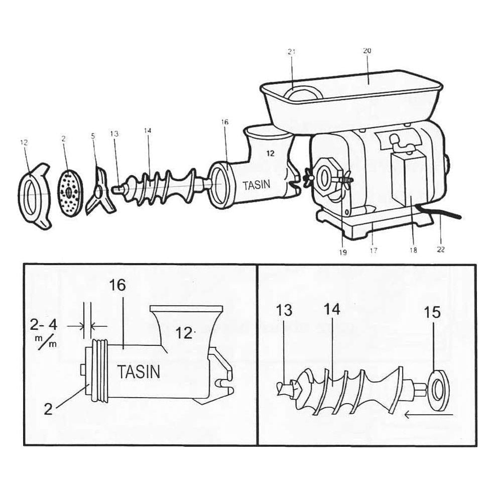 Tasin TS-102AL Spare Part & Accessories | Tasin by KHM Megatools Corp.