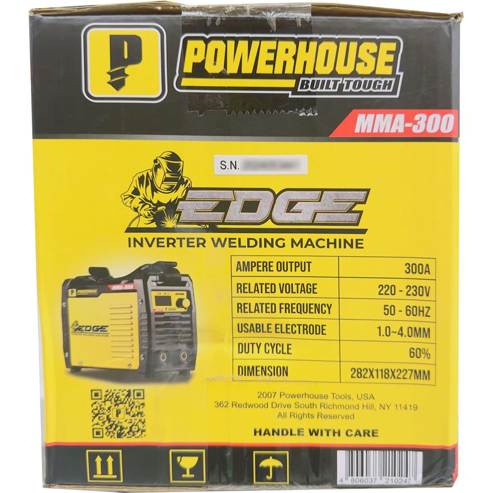 Powerhouse EDGE MMA300 DC Inverter Welding Machine 300A