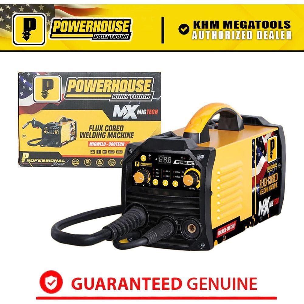 Powerhouse MIGWELD-300TECH MIG DC Inverter Welding Machine 300A (Fluxcored)