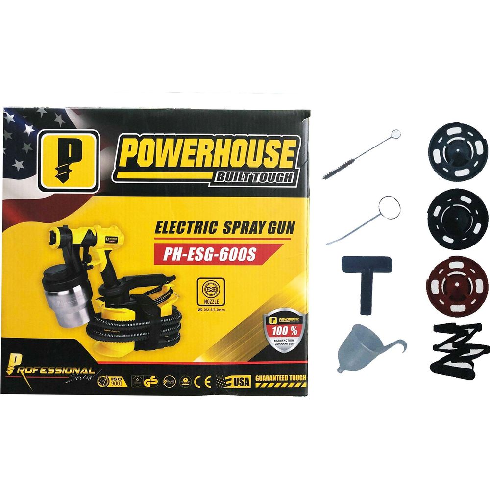 Powerhouse PH-ESG-600S HVLP Floor Based Electric Spray Gun - Goldpeak Tools PH Powerhouse