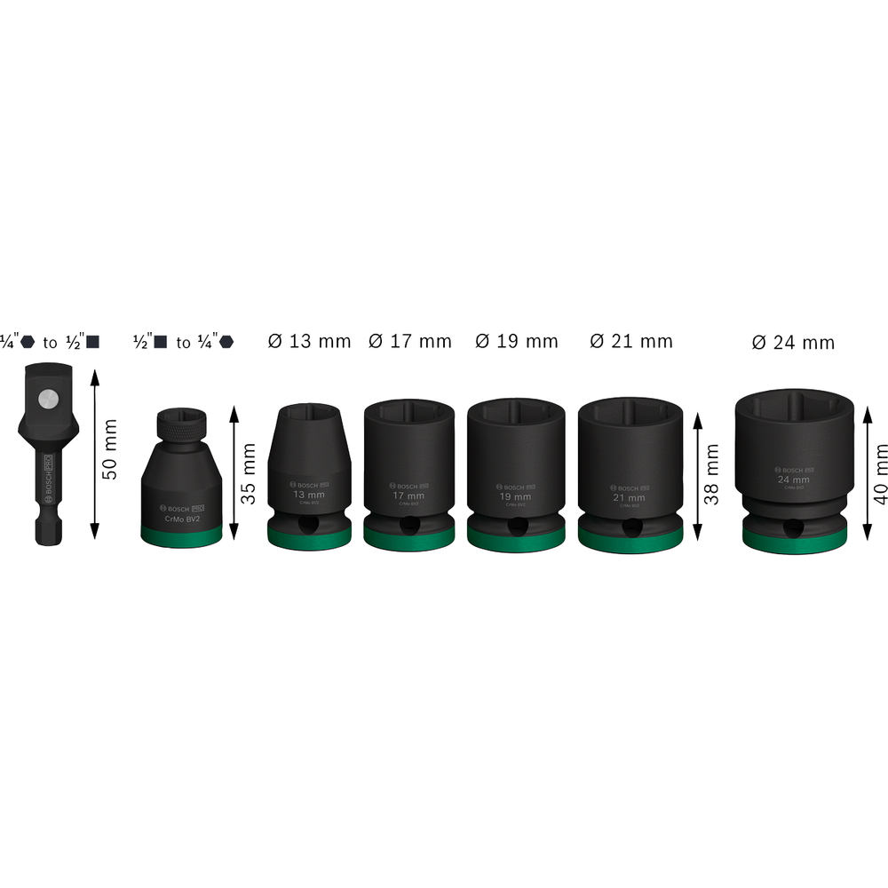 Bosch PRO Impact Socket Wrench 1/2