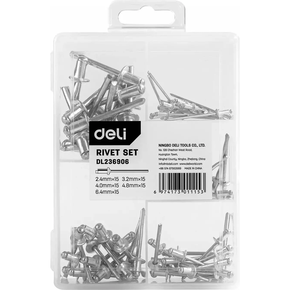 Deli EDL236906 5-in-1 Rivets