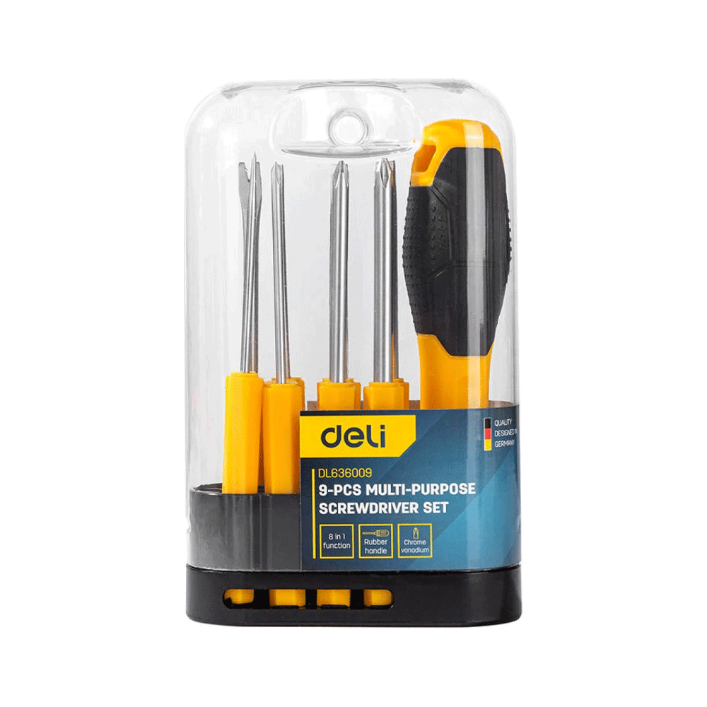 Deli EDL636009 Screwdriver Set 9pcs