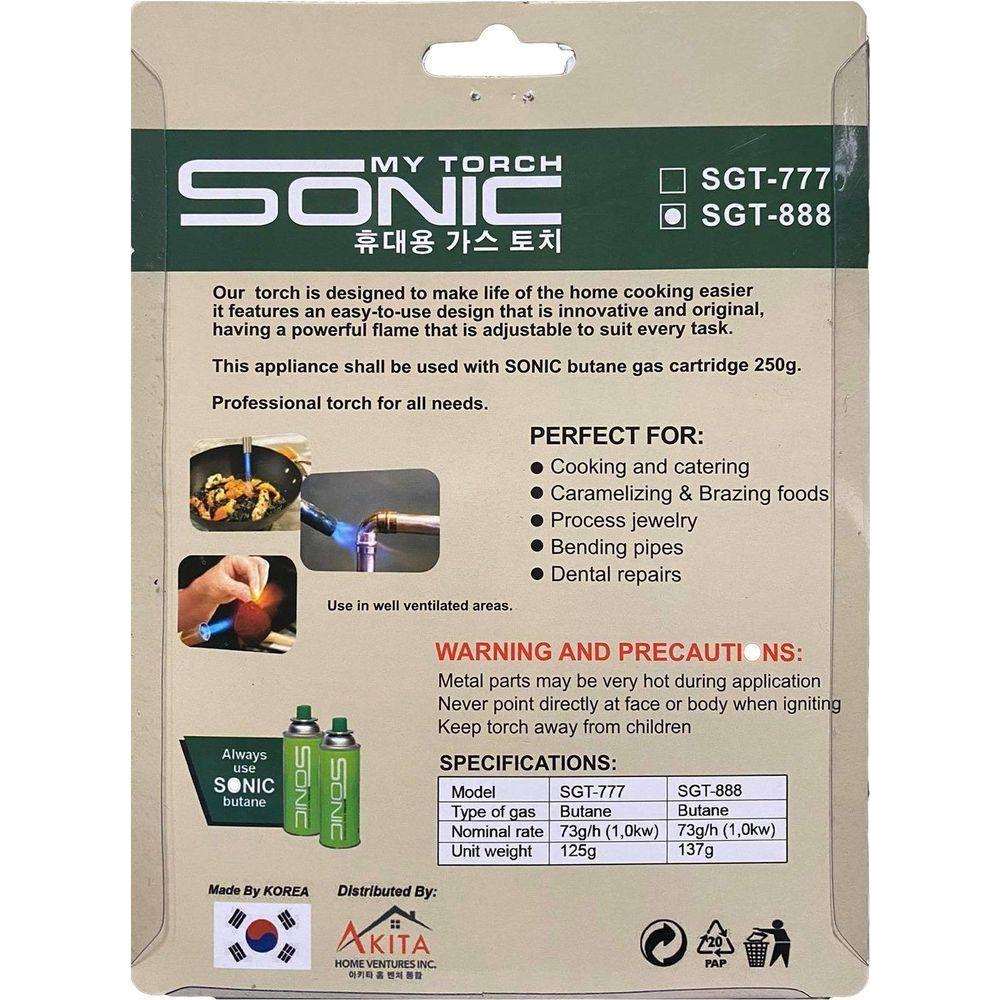 Sonic SGT-888 Gun Type Torch (Butane Powered) | Sonic by KHM Megatools Corp.