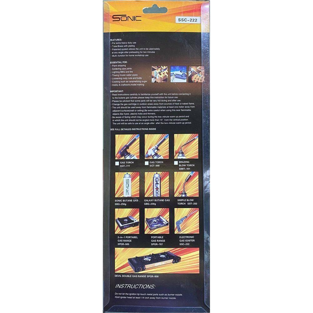 Sonic SSC-222 Chef's Electronic Gas Igniter | Sonic by KHM Megatools Corp.