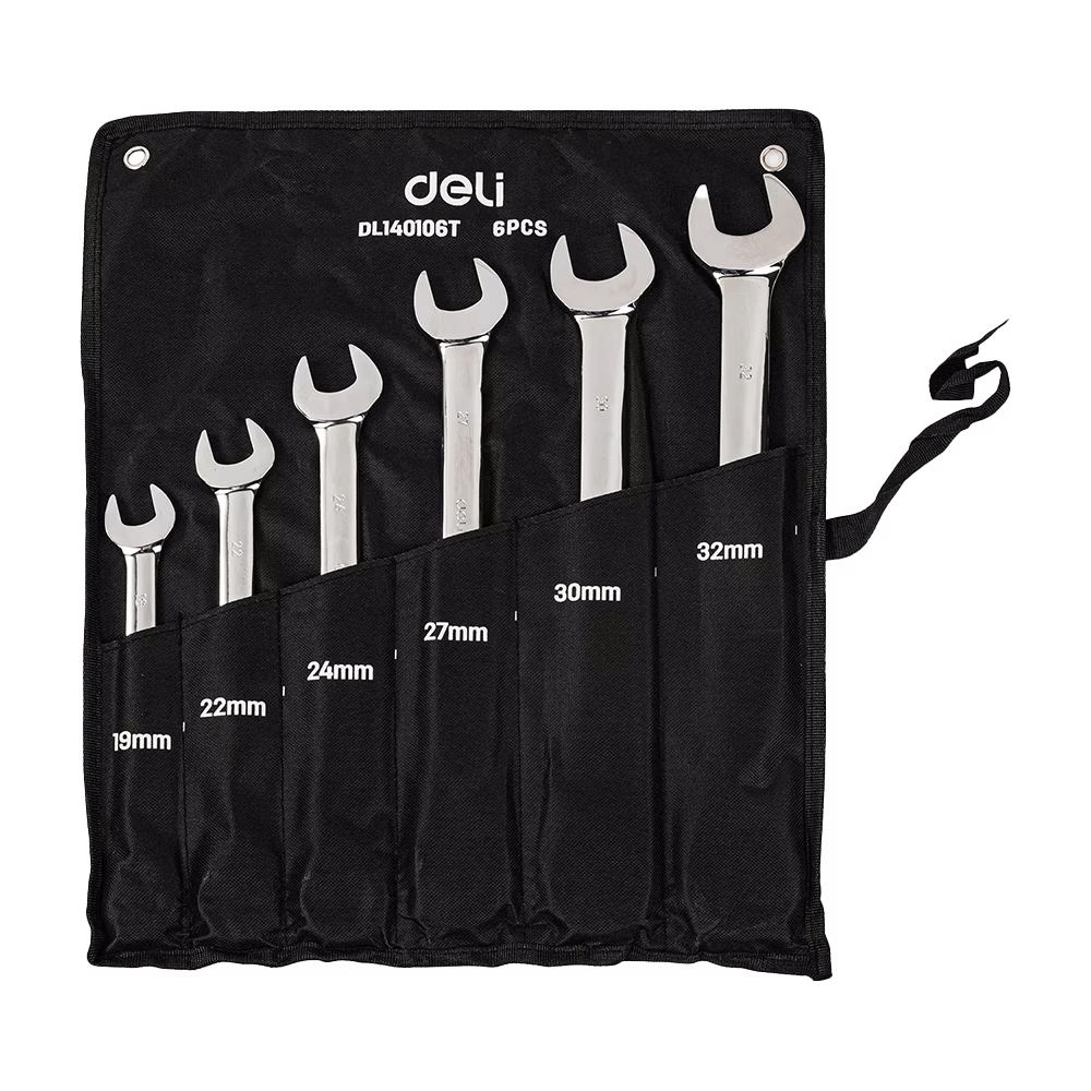 Deli EDL140106T Ratchet Dual-Use Wrench Set 6pcs