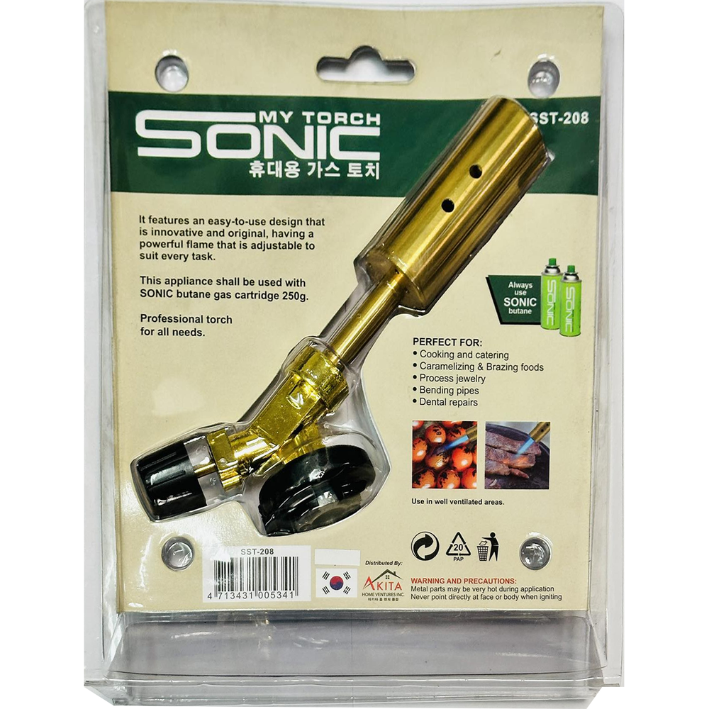 Sonic SGT-208 Butane Gas Torch (Brazing Style) | Sonic by KHM Megatools Corp.