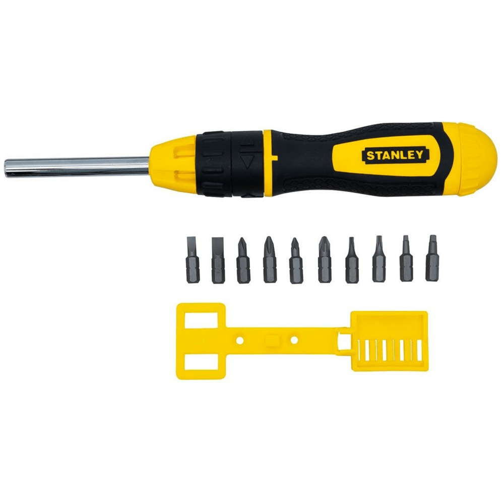 Stanley 68-010 Multibit Ratcheting Screwdriver (10 bits) | Stanley by KHM Megatools Corp.