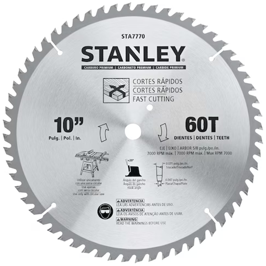 Stanley STA7770-AE Miter Saw Blade 10