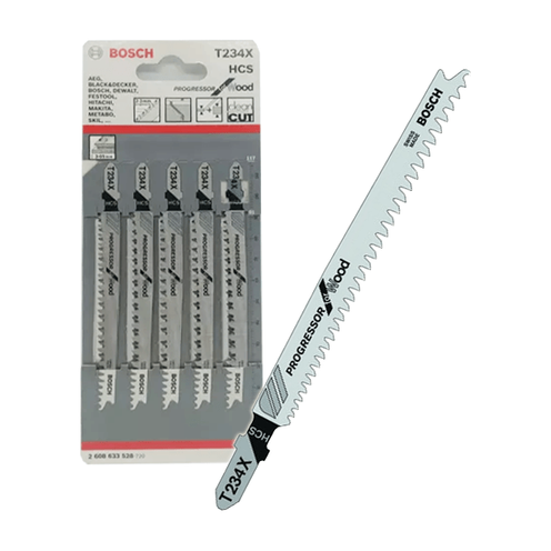 Bosch T234X Jigsaw Blade (Clean Cut) Progressor Blade for Wood [2608633528] - KHM Megatools Corp.