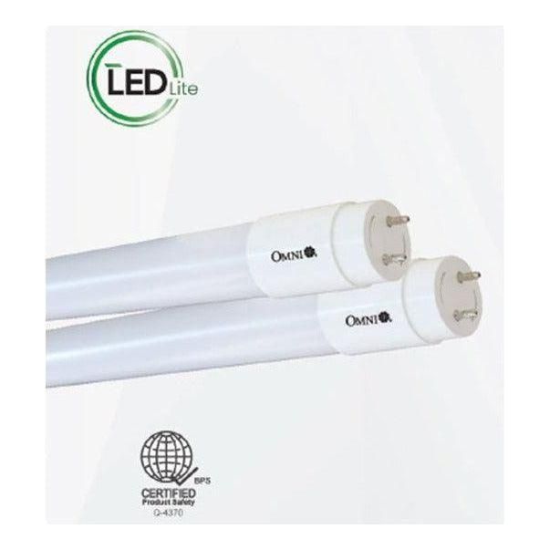 Omni T8 Tube (Superlux) Single-Ended Input Fluorescent LED Glass Tube Light - KHM Megatools Corp.