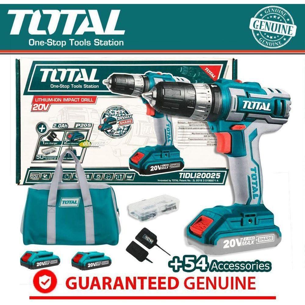 Total TIDLI20025 20V Cordless Hammer Drill - Goldpeak Tools PH Total